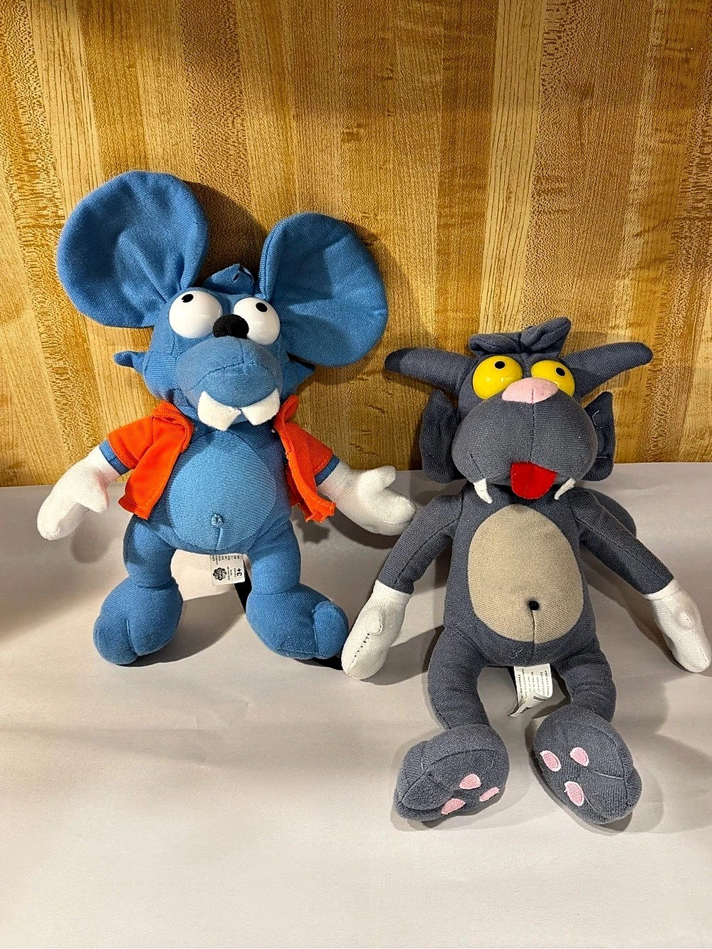 The simpsoms toy The Wild Plush Toy Set Blue & Gray 2006